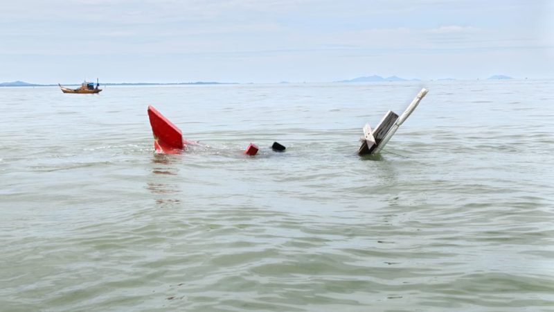 Kapal Bermuatan Semen Tenggelam di Perairan Pulau Moro, Satu ABK Masih Dicari. FOTO: Dokumen SAR