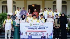 Bupati Karimun Lepas Atlet Disabilitas Berlaga di Popnas dan Peparpenas 2025. FOTO/Eka Perdana/Prokopim