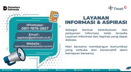 Sampaikan Aspirasi Lebih Mudah, PT TIMAH Tbk Hadirkan Layanan Informasi dan Aspirasi untuk Masyarakat