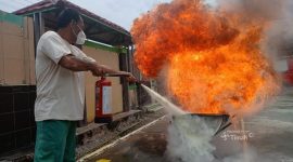 PT TIMAH Tbk Gelar Pelatihan Tanggap Bencana Bersama Pemerintah Desa Air Putih