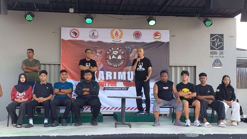 Kpnferensi Pers Karimun Fight For Glory yang akam dilaksanakam Minggu, 23 November 2025
