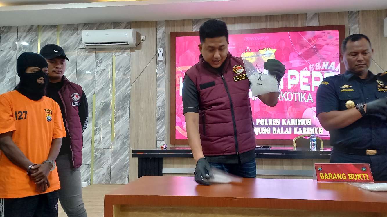 Sabu 1,02 Kg Dibawa Kurir dengan Korset Gagal Diseludupkan ke Karimun.