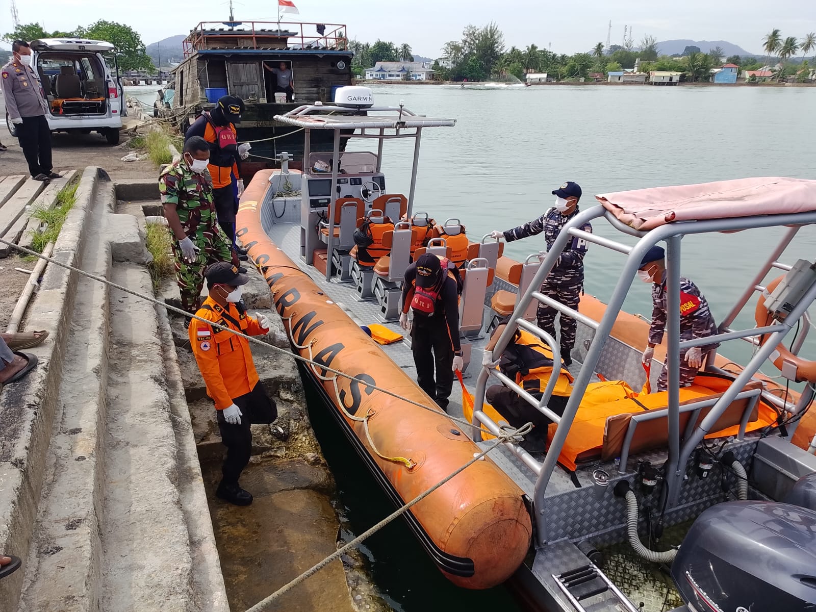 Mayat Pria Tanpa Busana Ditemukan di Pulau Lalang Lingga. DOK SAR Tanjungpinang