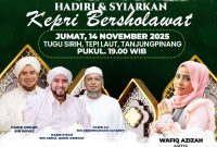 Pemprov Kepri Gelar Kepri Bersholawat, Hadirkan Habib Syech dan Wafiq Azizah