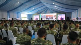 Jadi Pembicara dalam Apel Dansatkowil, Wamen Ossy Ajak TNI AD Perkuat Sinergi untuk Menjaga Tanah Negara