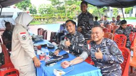 Lanal TBK Dukung Aksi Donor Darah Sambut Natal 2025 di Karimun