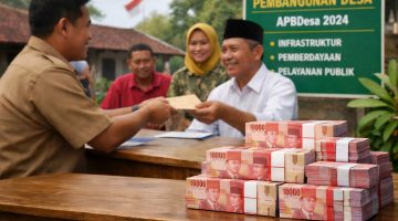 Ilustrasi Pendistribusian ADD. FOTO: Chatgpt