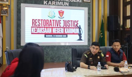 Kejari Karimun Hentikan Penuntutan Kasus Narkotika