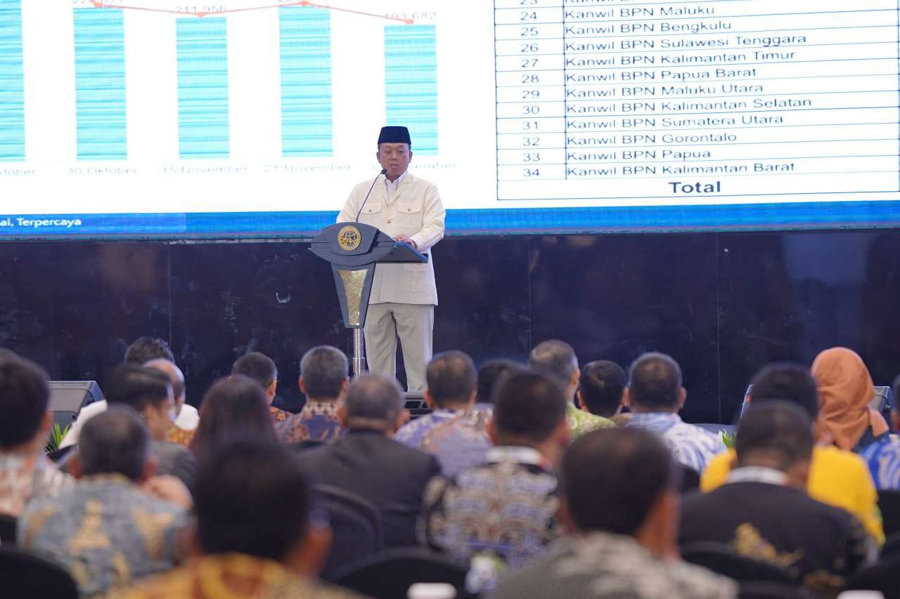 Buka Rakernas 2025, Menteri Nusron: Hasilkan Keputusan yang Optimal dan Berkualitas untuk Meningkatkan Pelayanan kepada Masyarakat
