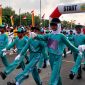 Semarak semangat generasi muda karimun saat mengikuti Gerak Jalan dalam rangka HUT ke- 80 RI yang digelar Dinas Pemuda dan Olahraga Kabupaten Karimun