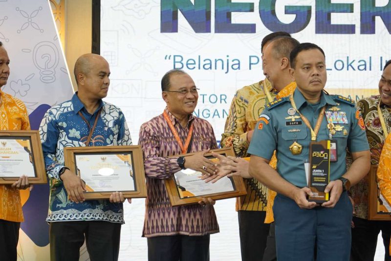 Serap 96% Anggaran Menggunakan Produk Dalam Negeri, Kementerian ATR/BPN Raih Peringkat 3 P2DN dari Kemenperin