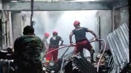 Satu Ruko di Pasar Lama Puakang Karimun Terbakar, Kerugian Capai Ratusan Juta Rupiah