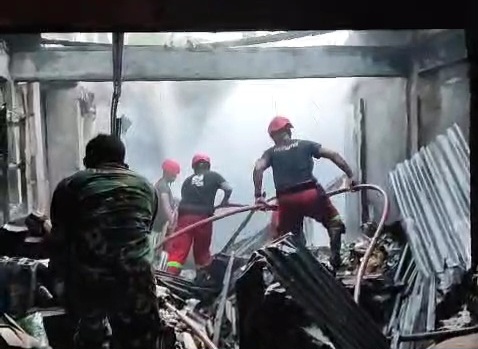 Satu Ruko di Pasar Lama Puakang Karimun Terbakar, Kerugian Capai Ratusan Juta Rupiah