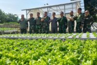 Tinjau Kebun Wonotirto, Pangkogabwilhan I Dorong Swasembada Pangan Karimun. FOTO: RK/KEPRI HEADLINE