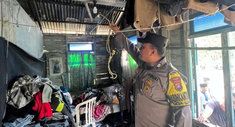 Pelajar di Kundur Ditemukan Gantung Diri di Rumahnya. FOTO: ISTIMEWA/DOKUMEN POLSEK KUNDUR