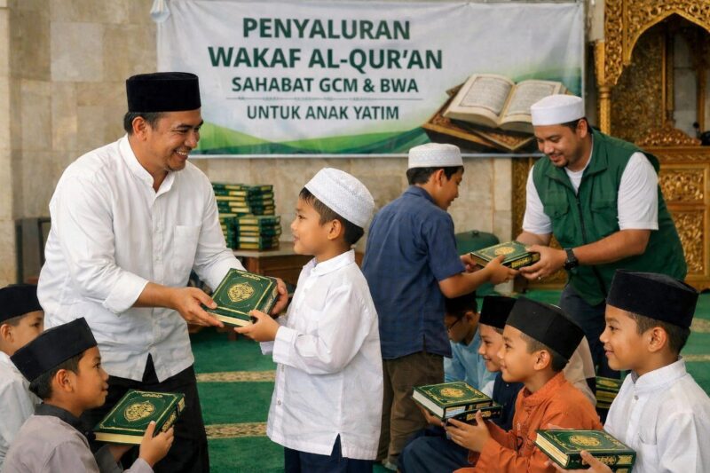 Sahabat GCM Terima Amanah Penyaluran 10.000 Al Quran Wakaf BWA untuk Karimun. FOTO: ILUSTRASI/CHATGPT