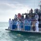 Peringati Hari Dharma Samudera, Lanal Tanjung Balai Karimun Gelar Ziarah dan Tabur Bunga . FOTO: ISTIMEWA/LANAL TBK