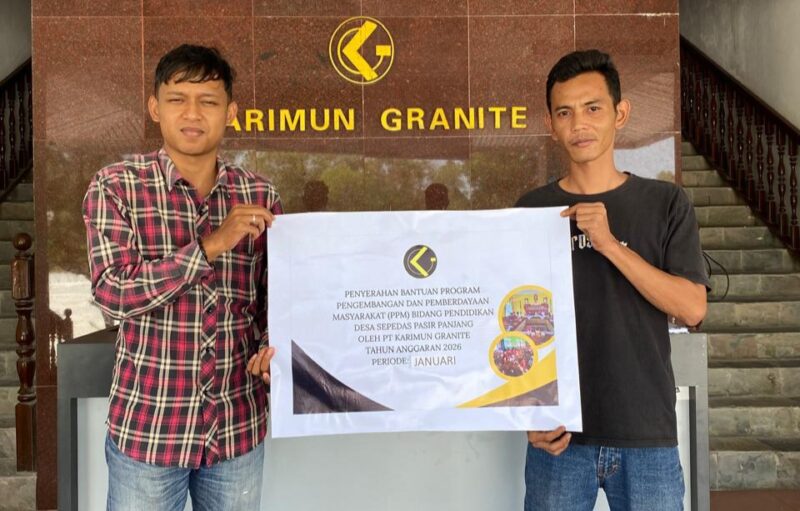 PT Karimun Granite Salurkan Bantuan PPM Desember 2025, Fokus Pendidikan hingga Keagamaan. FOTO: HUMAS PT KARIMUN GRANITE