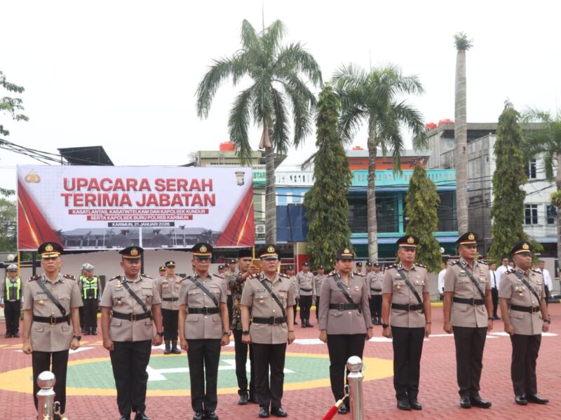 Mutasi di Tubuh Polres Karimun, Empat Jabatan Strategis Resmi Diserahterimakan. FOTO: HUMAS POLRES KARIMUN