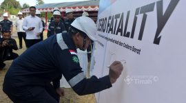 PT TIMAH Gelar Apel Akbar Bulan K3 Nasional 2026 di Kundur, Dorong Budaya Zero Accident