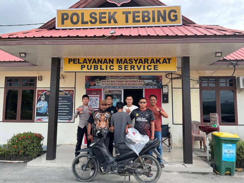 Residivis Pembobol ATM Ditangkap usai Curi Motor di Ranggam Asri Karimun. FOTO: DOKUMEN POLISI/KEPRIHEADLINE.ID