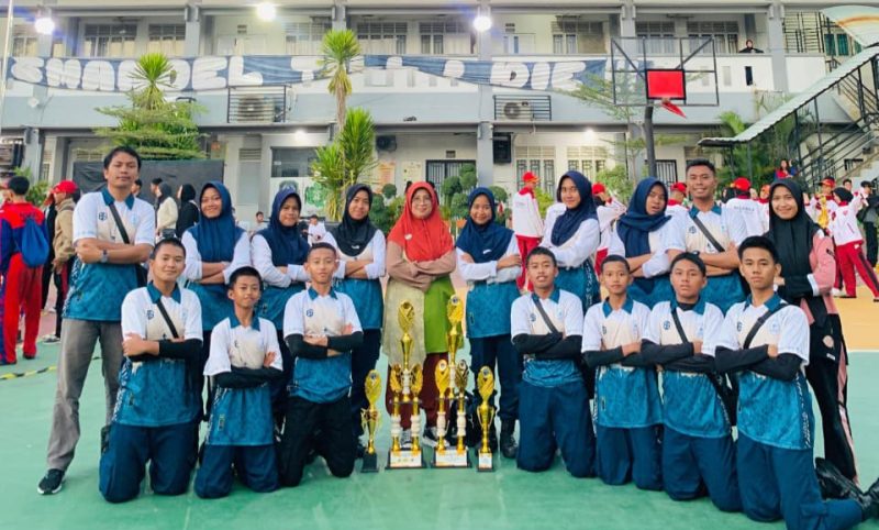 Paskibra SMPS Muhammadiyah Karimun Ukir Prestasi di Barelang Championship Kepri. FOTO: ISTIMEWA