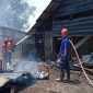 Gudang Penyimpanan Material Bangunan di Karimun Hangus Terbakar