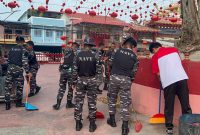 Sambut Imlek 2577 Kongzili, Lanal Tanjung Balai Karimun dan INTI Bersihkan Vihara Cetya Vidya Sagara