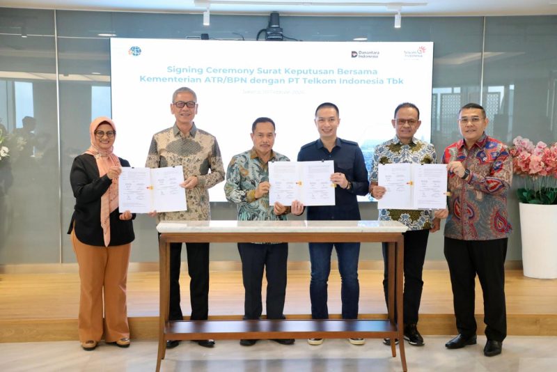 ATR/BPN dan Telkom Indonesia Bentuk Satgas Pengamanan dan Legalisasi Aset Tanah