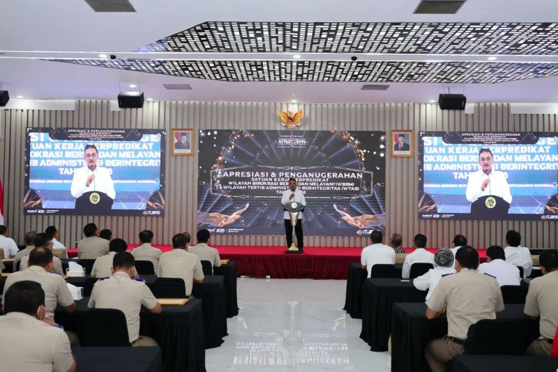 Satker ATR/BPN Raih 1 Predikat WBBM dan 31 WTAB, Bukti Komitmen Perbaikan Layanan Publik