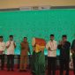 Bupati Karimun didampingi Kepala OJK Kepri, Plt Dirut BRK Syariah, Branch Manager BRK Syariah Karimun membuka Kompetisi Dai Cilik dan Hadrah.