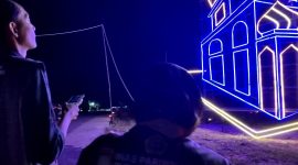 Tim Juri mulai melakukan penilaian di sejumlah titik lampu hias dan lampu colok di Karimun. 