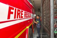 Damkar PT Timah Sigap Tangani Kebakaran Rumah di Pangkalpinang, Perkuat Peran Tanggap Darurat