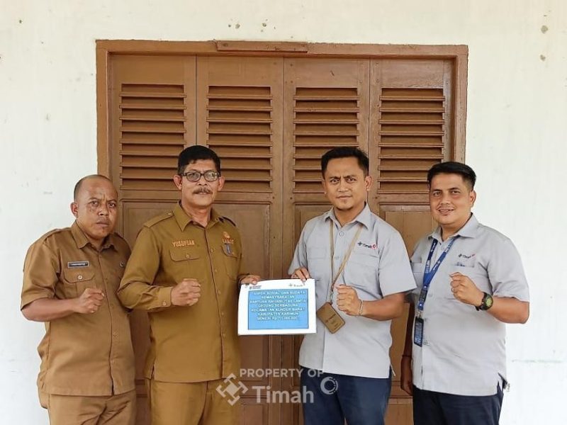 PT Timah Bantu Renovasi Gedung Serbaguna di Kundur Barat, Kini Kembali Layak Digunakan Warga