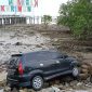 Kondisi mobil yang menabrak satu keluarga di Coastal. FOTO: ISTIMEWA