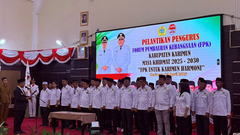 FPK Karimun 2025–2030 Resmi Dilantik, Bupati Tekankan Harmoni untuk Dorong Investasi