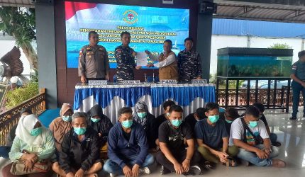Lanal TBK Gagalkan Penyelundupan 14 PMI Ilegal ke Malaysia, Tekong Positif Narkoba