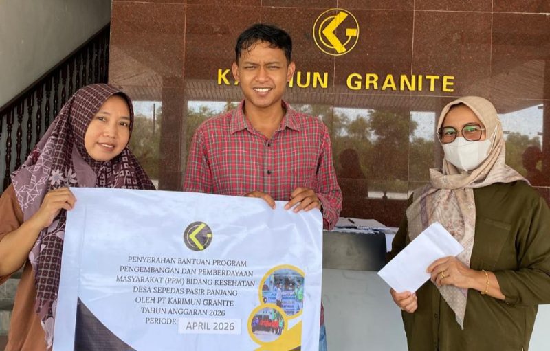 PT Karimun Granite Kembali Salurkan Bantuan PPM untuk Pendidikan dan Kesehatan