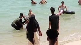 Bapak dan Anak Tenggelam di Pantai Pelawan, Satu Meninggal Dunia