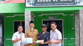 PT TIMAH Bantu Pembangunan Pagar Surau Al Amin di Kundur Barat, Tingkatkan Kenyamanan Jamaah