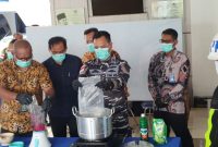 TNI AL Musnahkan 1,08 Kg Sabu dan 582 Butir Ekstasi Hasil Tangkapan di Perairan Karimun
