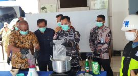 TNI AL Musnahkan 1,08 Kg Sabu dan 582 Butir Ekstasi Hasil Tangkapan di Perairan Karimun