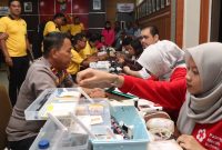 Sambut Hari Bhayangkara ke-80, Polres Karimun Gelar Donor Darah dan Pemeriksaan Kesehatan Gratis
