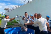 Rutan Karimun Panen 65 Kilogram Lele, Dukung Ketahanan Pangan Nasional dan Pembinaan Warga Binaan