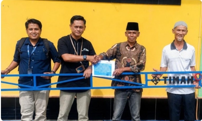 Masjid Nurul Jami’ Terima Bantuan Tenda dari PT Timah untuk Kegiatan Sosial dan Pemakaman