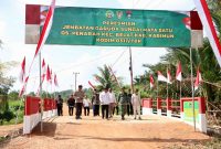 Kodim 0317/TBK Resmikan Tiga Jembatan Garuda di Desa Penarah, Perkuat Konektivitas dan Dorong Ekonomi Warga