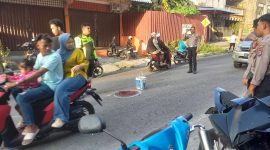 Pengendara Motor Luka Parah Usai Dua Sepeda Motor Bertabrakan di Jalan Ahmad Yani Karimun