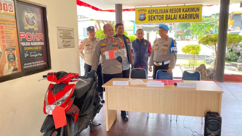 Curi Motor di Area Klenteng, Pria di Karimun Ditangkap Polisi