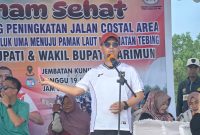 Bupati Karimun Resmikan Pembangunan Jalan Coastal Area, Proyek Ditargetkan Rampung 150 Hari