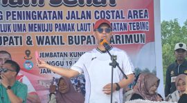 Bupati Karimun Resmikan Pembangunan Jalan Coastal Area, Proyek Ditargetkan Rampung 150 Hari